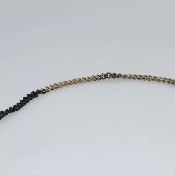 Christian Dior Trotter Canvas Chain Shoulder Bag Brown Gold Auth BD118 - Picture 9 of 16